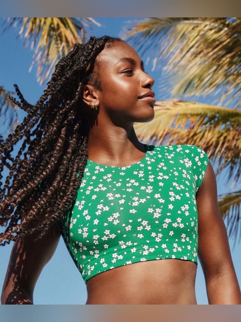 Kt. By Knix Green Floral two piece period swimsuit - FOR TEENS